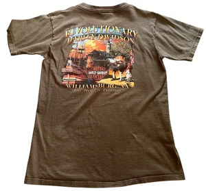 Vintage Harley Davidson Shirt Size M Revolutionary Williamsburg, VA Cotton USA - Picture 1 of 9