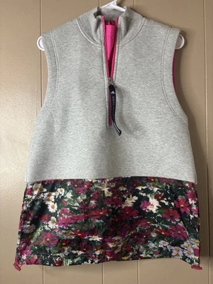 Muestra Chaleco Adidas by Stella McCartney Run Gris y Floral Talla S  Foto 1 de 4