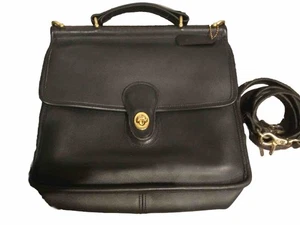 Vintage 90’s Coach 9927 Willis Black Leather Crossbody/Shoulder Handbag Purse - Bild 1 von 18