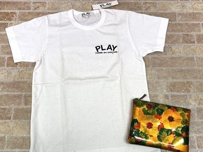 Новый/старый comme des garcons играть футболка и маленькая кожаная сумка Бесплатная доставка - Изображение 1 из 4