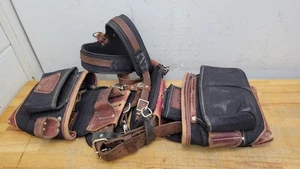 Occidental Leder Werkzeuggürtel mit Strapsgeschirr Top & Werkzeugtaschen braun/schwarz - Bild 1 von 12