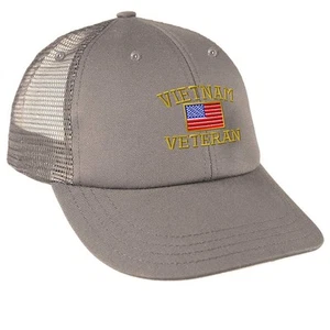 Trucker Hat Baseball Cap Vietnam Veteran War B Embroidery Cotton Dad Hats for... - Picture 1 of 5