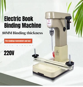 Rilegatrice elettrica per libri rilegatrice finanziaria ufficio 180W 220V nuova - Foto 1 di 13