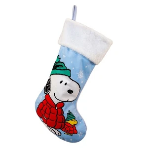 Peanuts - Snoopy & Woodstock Puffy Coat 19" Stocking by Kurt Adler Inc. - Bild 1 von 7