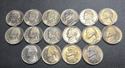 Lot Of 16 Jefferson Nickels Mixed Dates **Please See Description** - Image 1 of 2
