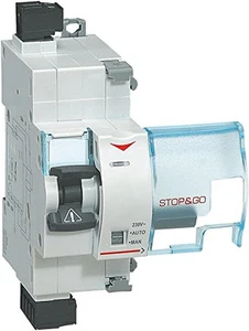 F80SG Serie BTDIN Salvavita Stop Go a Riarmo Automatico, Grigio - Foto 1 di 12