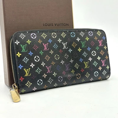 Auth Louis Vuitton Multicolor Zippy Wallet Long Wallet M60275 2Y837 - Image 1 of 4