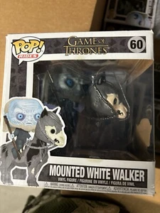 Funko Pop! Rides: Game of Thrones - Camminatore Bianco Montato #60 Scatola Danneggiata - Foto 1 di 9