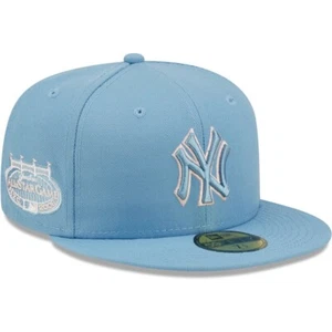 New Era New York Yankees Sky Blue 5950 Mütze 2008 ASG Patch Gr. 7 7/8 Pink UV - Bild 1 von 5