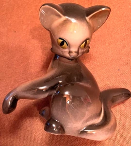Katze- Porzellan 50er Jahre - Figur -original- - Bild 1 von 7