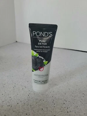 Pond's Pure Detox Facial Foam with Activated Carbon Charcoal 1.7 fl oz (50ml) - Image 1 of 4