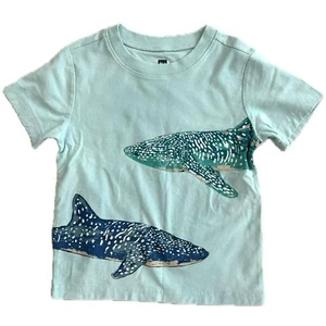 T-shirt grafica Tea Whale Shark bambino ragazzo taglia 3 blu canale manica corta girocollo - Foto 1 di 8