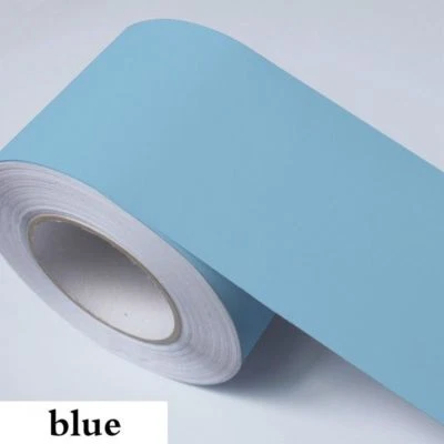 Self Adhesive Wall Skirting Border Vinyl Wallpaper Waterproof Decor Solid Colors - Image 1 of 4