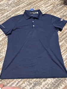 RLX Ralph Lauren Womens Wicking Pro Fit Golf Stretch Polo Shirt Size Small Blue - Picture 1 of 5