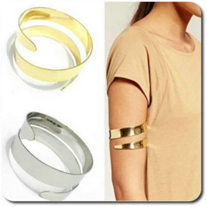 Armreif Oberarmreif Armspange Armband Hohe Arm-Manchette Umarm Armbinde 3 cm - Bild 1 von 3