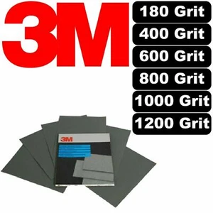 3M Wet & Dry A4 Sandpaper Pads 180 - 1200 Grit Sand Paper Pads PK25 - Picture 1 of 7