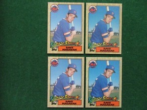 1987 Topps Dave Magadan #512 Rookie Cards NY Mets Lot of (4) NR-MINT OR BETTER