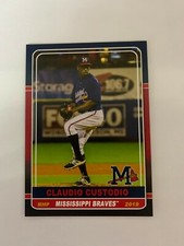 Claudio Custodio 2019 Mississippi Braves Team Card