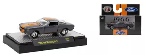 M2 Machines Ford Mustang 2x2 grau metallic 1966 Maßstab 1:64 32600-R75-24-11 - Bild 1 von 1