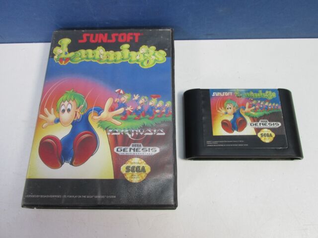 Mega Drive LEMMINGS No Instruction bbn 3109 Sega md