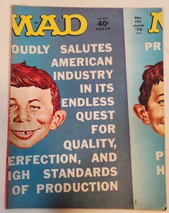 Mad Magazine No. 151 junio 1972 Salutes American Industry Quest for Quality - Imagen 1 de 6