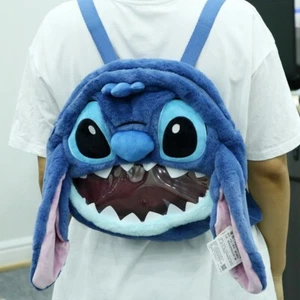 Disney Plush Shoulder Bag Lilo & Stitch Backpack Kids Gifts - Picture 1 of 12