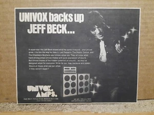 1973 Univox Amps Newspaper Ad Jeff Beck - Picture 1 of 4