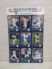 2004 Fleer Daily News New York Yankees Baseball Cards Uncut Sheet Jeter Giambi