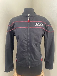 Harley Davidson Women's Black Motorcycle Jacket Size Med - Picture 1 of 11