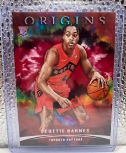 Scottie Barnes 2021-22 Panini Origins RC Rookie Red Parallel