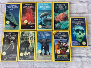 9 National Geographic VHS Tape Elephant Beaver Volcano Collectors Edition - Picture 1 of 6