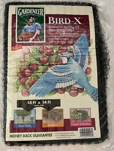 New Gardeneer Bird X Protective Netting For Fruits & Vegetables 14' X 14' - Picture 1 of 4