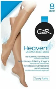 2 Paar Gatta Kniestrümpfe "Heaven" 8 den versch. Farben Gr. 35-42 - Bild 1 von 1
