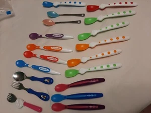 19 Baby Toddler Utensils Forks Spoons munchkin mickey first essentials - Picture 1 of 7