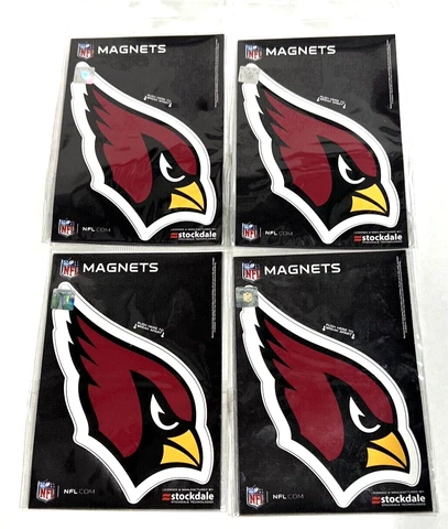 Arizona Cardinals Logo Magnets (4-Pack) 5"x3" Cover