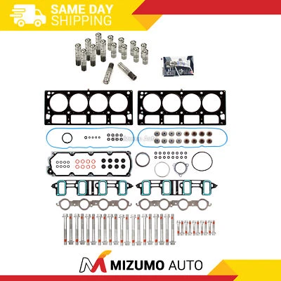 Head Gasket Set Bolts AFM Lifters Fit Cadillac  Escalate GM Chevrolet Sierra 6.2 - Image 1 of 4