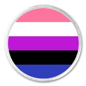 Genderfluid Flag - 3" Sew / Iron On Patch Gender Fluid Pride Proud LGBT Rights - Picture 1 of 1