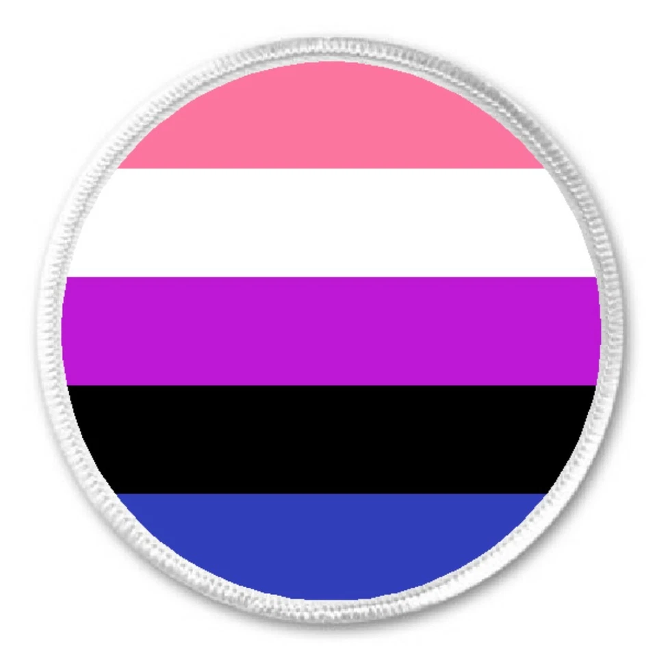 Genderfluid Flag - 3" Sew / Iron On Patch Gender Fluid Pride Proud LGBT Rights - Image 1 of 1