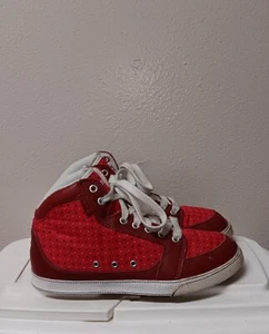 Gravis Low Down HC Red Micro dot Women's Size 8.5 Red High Top Shoes - Picture 1 of 7