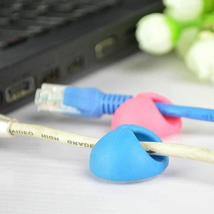 20PCS Plastic Cable Clips Cord Organizer Wire Holder Desktop - Afbeelding 1 van 12