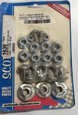 Ford Mustang Scott’s Drake 1964-1968 Concours Bumber Bolt Kit C4ZB-17758-DLXK Foto 1 de 2