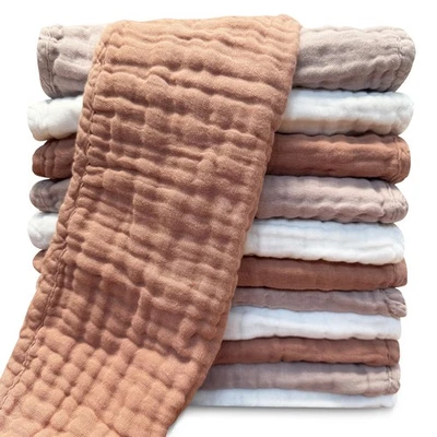 Paños para eructos de muselina para bebé 100 % algodón para unisex, niño, niña... Foto 1 de 4