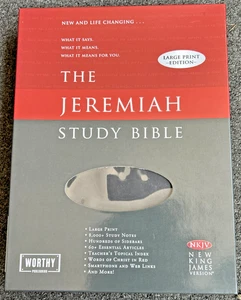 NIV Jeremiah Study Bible, Large Print, Indexed, NEW - Foto 1 di 2