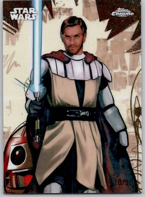 2025 Topps Chrome Star Wars Obi Wan Kenobi Galactic Graffiti Mini Diamonds /50 - Image 1 of 2