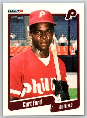 1990 Fleer #557b Curt Ford Philadelphia Phillies - Image 1 of 2