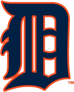 Detroit Tigers Vintage MLB  Logo Poster Print Metal Sign 12x8in Old New R - Picture 1 of 6