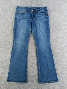 American Eagle Kick Boot 10 Short Court Damen Denim Jeans blau Baumwollmischung - Bild 1 von 11