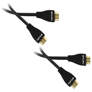 Nyrius High Speed HDMI Cable (6 Feet) Supports 3D, Ethernet, & Audio - 2 Pack - Picture 1 of 7