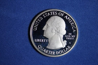 2017 S INDIANA GEORGE ROGERS CLARK SILVER PROOF WASHINGTON QUARTER #K57095 - Image 1 of 2