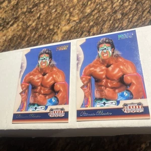2007 Donruss Americana #8 The Ultimate Warrior Foil 2 Carte WWF Edizione Limitata - Foto 1 di 9